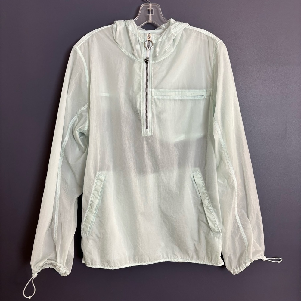SOLD Lululemon Step Out Anorak Ocean Air Lightweight Jacket Size Medium Rain - Picture 2 of 16